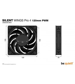 Be Quiet! Silent Wings PRO 4 120mm PWM