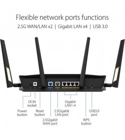 Asus Router WiFi 6 de doble banda AX6000