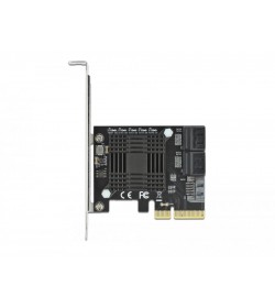 Delock Tarjeta PCIe x4 a 5 puertos SATA