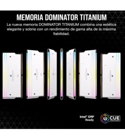 Corsair Dominator Titanium Blanca RGB DDR5 6000 2x32 CL30