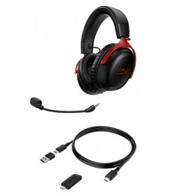 Hyper X Cloud III Negro-Rojo Inalámbricos