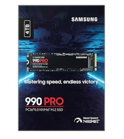 Samsung 990 PRO 4TB SSD M.2 NVMe PCIe Gen4 x4