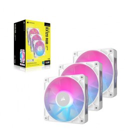 Corsair iCUE Link RX120 RGB PWM Blanco 120mm (Pack 3uds)