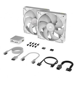 Corsair iCUE Link RX140 RGB PWM Blanco 140mm (Pack 2uds)