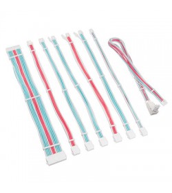 Kolink Core Pro Cable Extension Kit 12V-2x6 Tipo 1 Blanco/Azul/Rosa