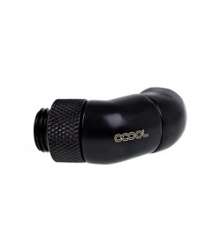 Alphacool Eiszapfen 45º Rotatorio Doble G1/4 - Negro