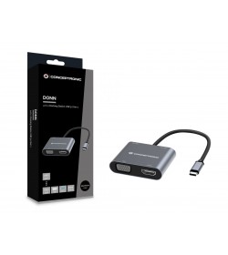 Conceptronic DONN16G Conversor USB-C a HDMI / VGA