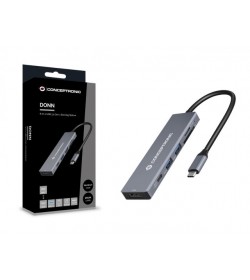 Conceptronic DONN23G Adaptador USB-C Multipuerto