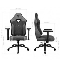 ThunderX3 EAZE Loft Black Silla Gaming Negra/Gris