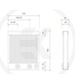 EKWB EK-Quantum Surface S140 - Blanco