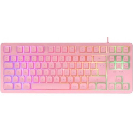 Mars Gaming MK023 TKL RGB Rosa Semimecánico