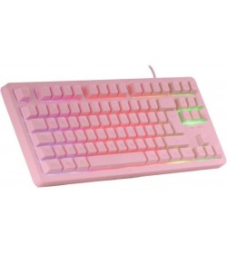 Mars Gaming MK023 TKL RGB Rosa Semimecánico