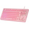 Mars Gaming MK023 TKL RGB Rosa Semimecánico