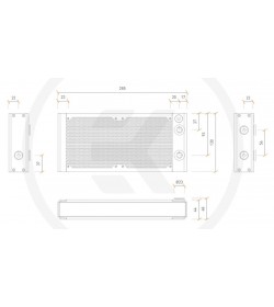 EKWB EK-Quantum Surface P240M - Blanco