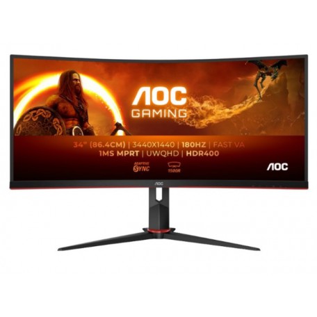 AOC Agon CU34G2XP/BK 34&quot; VA WQHD 180Hz Curvo