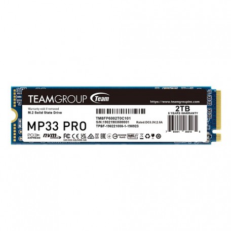 Team Group MP33 Pro 2TB SSD M.2 PCIe Gen 3.0 x4