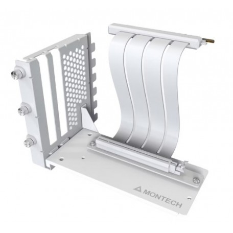 Montech Soporte + Riser VGA Vertical Blanco