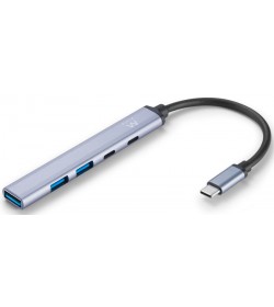 Ewent Hub Multipuerto USB-C / USB-C Data / 3x USB A