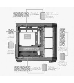 Mars Gaming MC-3TCORE Blanca ATX