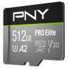 PNY Pro Elite Clase 10 U3 V30 MicroSD 512GB