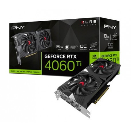 PNY GeForce RTX 4060 Ti OC XLR8 Gaming Verto Dual Fan 8GB GDDR6 DLSS3