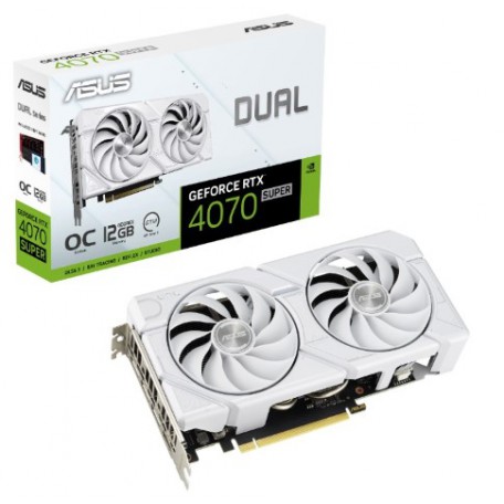 Asus Dual GeForce RTX 4070 SUPER EVO White OC Edition 12GB GDDR6X