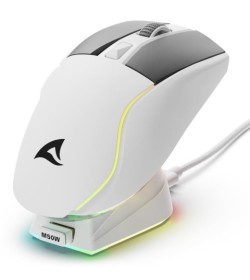 Sharkoon Skiller SGM50W Blanco RGB Inalámbrico