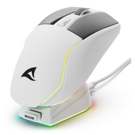 Sharkoon Skiller SGM50W Blanco RGB Inalámbrico