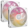 Corsair iCUE Link RX140 Max RGB PWM Blanco 140mm (Pack 2uds)