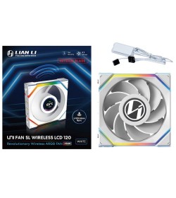 Lian Li Uni Fan SL120 LCD Inalámbrico RGB Flujo Inverso PWM Blanco 120