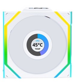 Lian Li Uni Fan SL120 LCD Inalámbrico RGB Flujo Inverso PWM Blanco 120