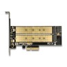 Delock Tarjeta PCIe x4 a 2 puertos M.2