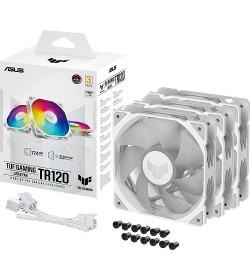 Asus TUF Gaming TR120 ARGB Blanco 120mm (Pack 3uds)