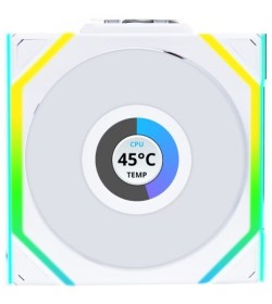 Lian Li Uni Fan SL120 LCD Inalámbrico RGB PWM Blanco 120mm