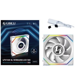 Lian Li Uni Fan SL120 LCD Inalámbrico RGB PWM Blanco 120mm