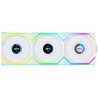 Lian Li Uni Fan SL120 LCD Inalámbrico RGB PWM Blanco 120mm (Pack 3uds)