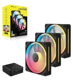 Corsair iCUE Link LX120-R RGB Flujo Inverso 120mm (Pack 3uds)