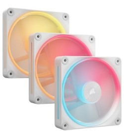 Corsair iCUE Link LX120-R RGB Flujo Inverso Blanco 120mm (Pack 3uds)