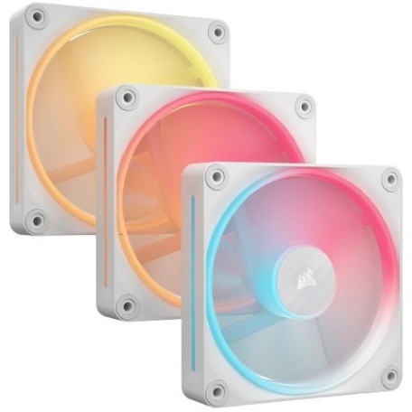 Corsair iCUE Link LX120-R RGB Flujo Inverso Blanco 120mm (Pack 3uds)