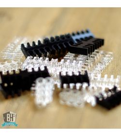 BH Custom cable comb abierto 6 slots negro