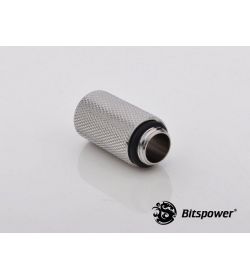 Bitspower Racord extensor 30mm Plata brillante IG1/5