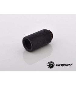 Bitspower Racord Extensor 30mm Negro Carbono IG1/4