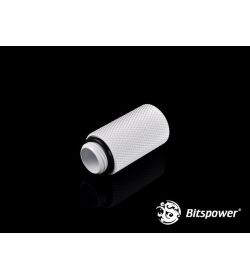 Bitspower Racord extensor 30mm Blanco Deluxe G1/5