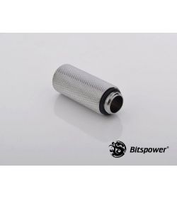 Bitspower Racord extensor 40mm Plata brillante IG1/5