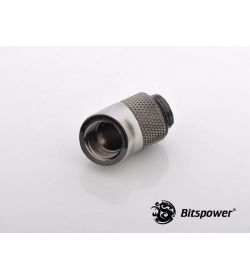 Bitspower Racord rotativo 45º Black Sparkle IG1/4