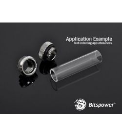 Bitspower Racord Adaptador Multifunción Mini C49 Plata Brillante