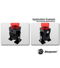 Bitspower Kit de Mejora D5 TOP 80 ICE Red Body & Black POM Version