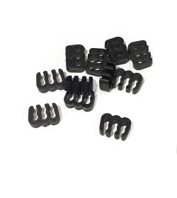 BH Custom cable comb abierto 8 slots negro