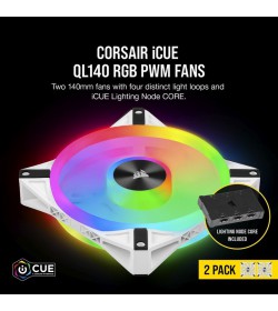 Corsair QL140 RGB iCUE Dual Pack + Node CORE 140mm