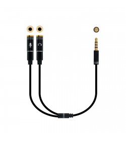 Nanocable Adaptador Audio Jack 3.5/M a 2xJack 3.5/H